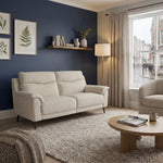 Revel Small 3 Seater Sofa - 2.5 Seater Sofa Compact Fabric Sterling Home 2