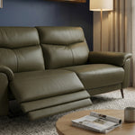 Revel Small 3 Seater Recliner Sofa - 2.5 Seater Sofa with 2 Power Recliners (Compact) Cat 20S - Power Recliner with USB 3 Seater Sofas Sterling Home 3