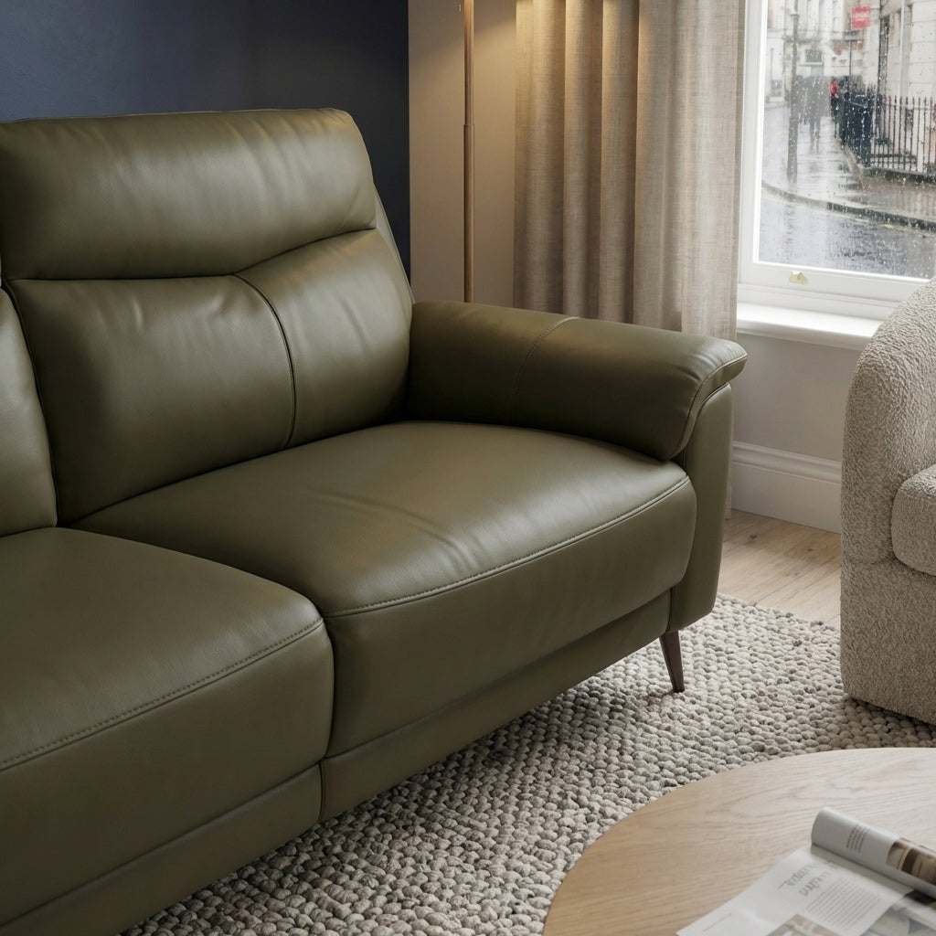 Revel 2 Seater Recliner Sofa - 2 Seater Sofa with 2 Power Recliners Fabric - Power Recliner with USB 2 Seater Sofas Sterling Home 4