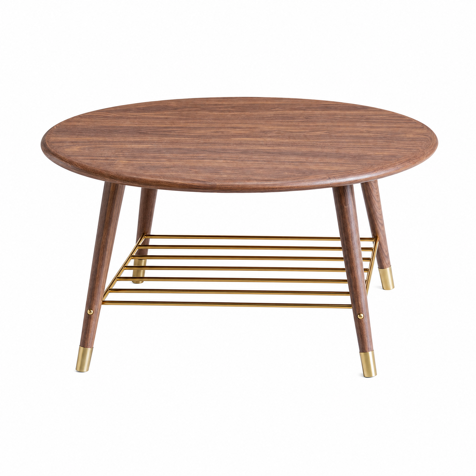 Rise Circular Coffee Table Walnut - Circular Coffee Table Walnut