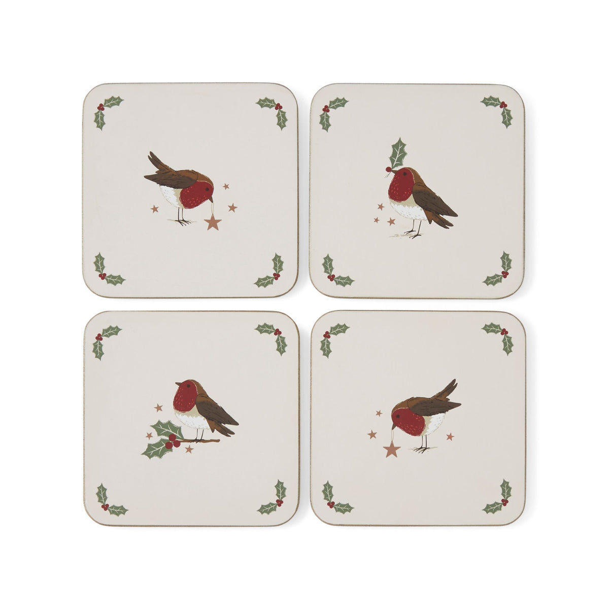 Robin Retreat Coasters Set of 4 - Robin Retreat Coasters Set of 4 Sterling Home 3