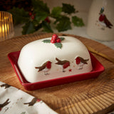 Robin Retreat Butter Dish