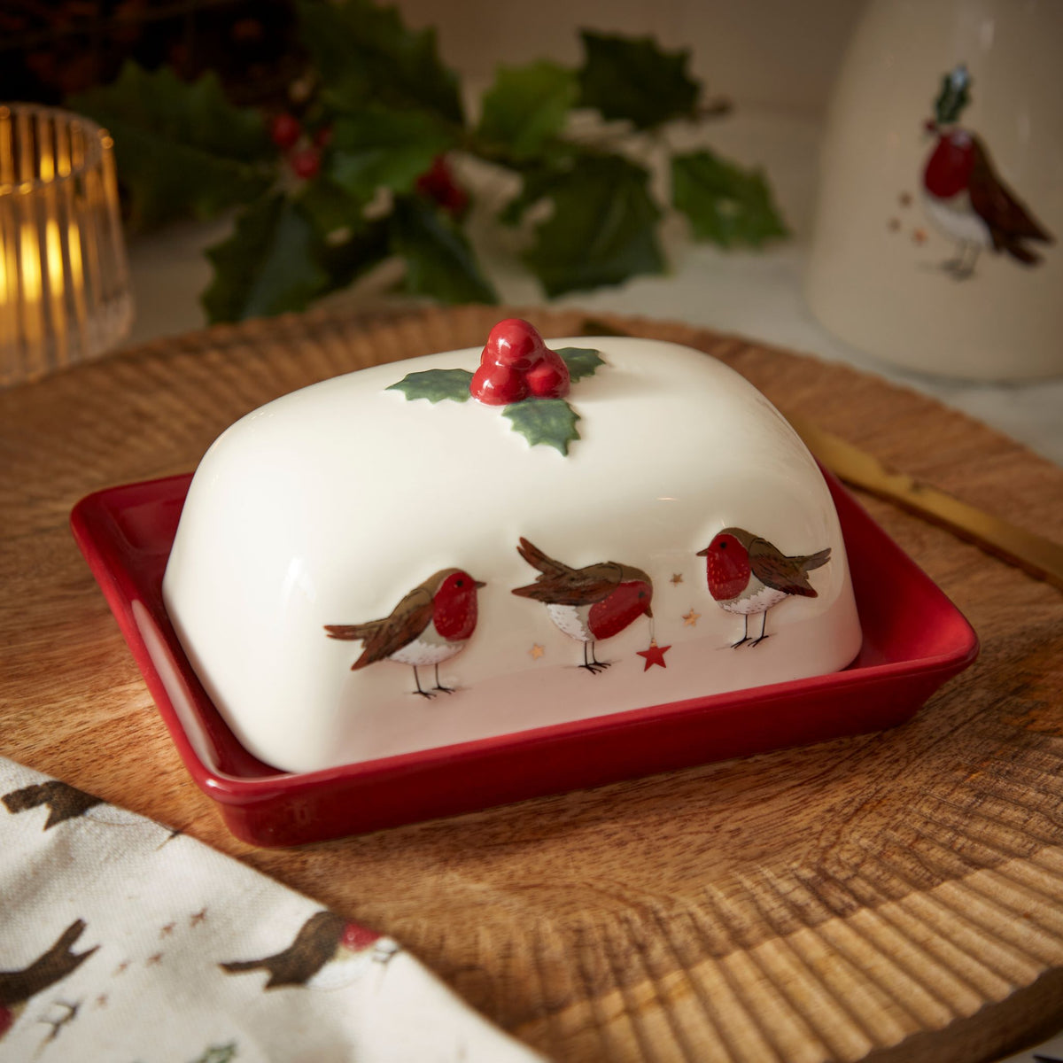 Robin Retreat Butter Dish - Robin Retreat Butter Dish Sterling Home 1