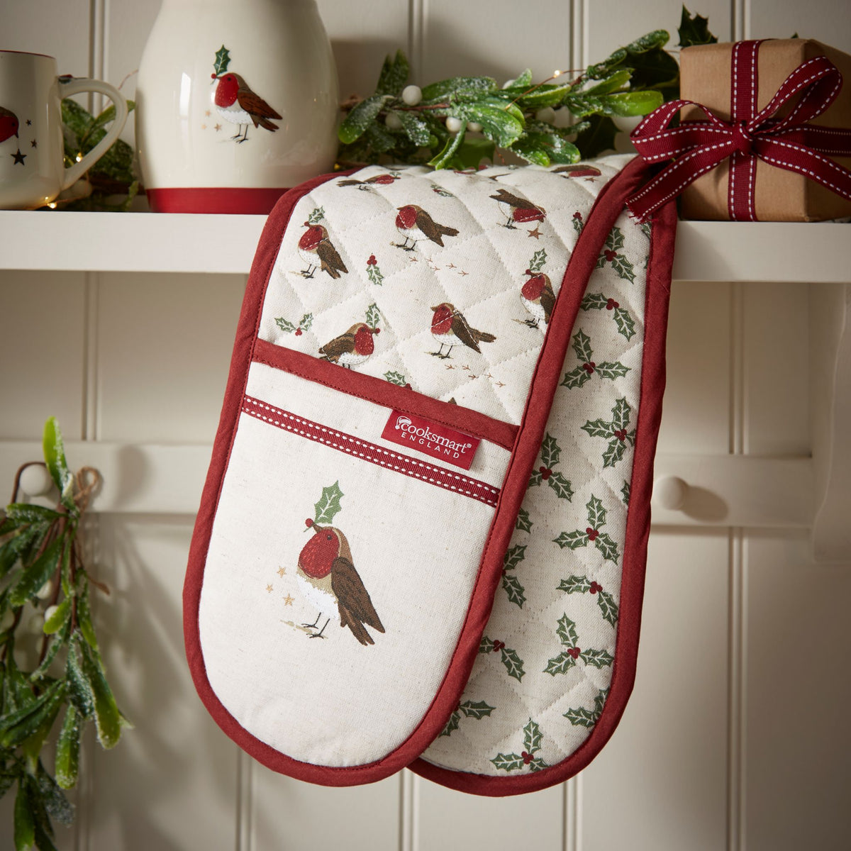 Robin Retreat Double Oven Glove - Robin Retreat Double Oven Glove Sterling Home 1