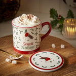 Robin Retreat Tankard Mug & Coaster Set - Robin Retreat Tankard Mug & Coaster Set Sterling Home 1