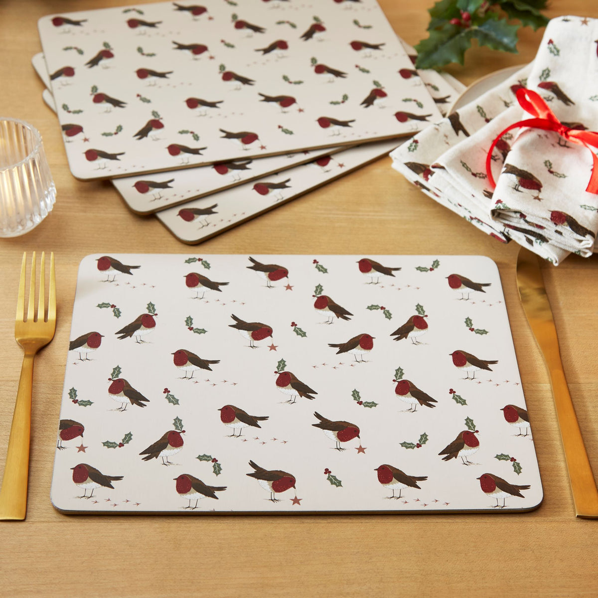Robin Retreat Placemats Set of 4 - Robin Retreat Placemats Set of 4 Sterling Home 1