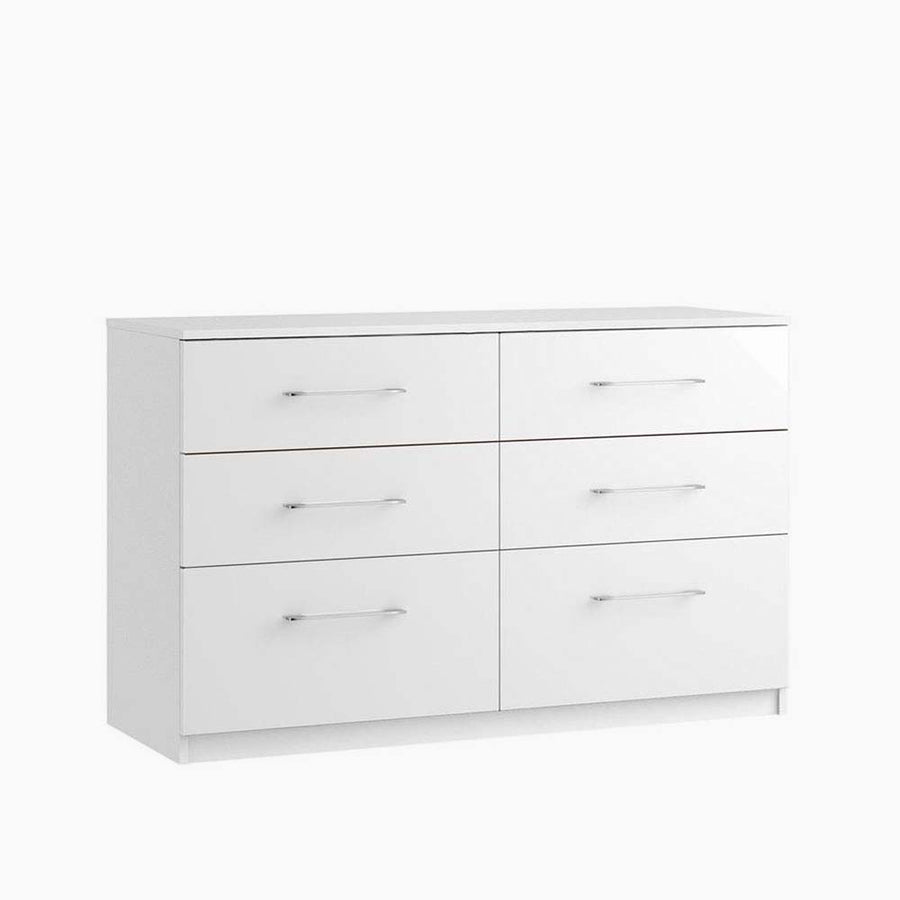 Roma 6 Drawer Twin Cabinet - 6 Drawer Twin Chest - Metal Sterling Home 1