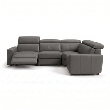 Nicoletti Rossini Corner Sofa - Corner Group with Power Recliner & Headrest CB - Right Hand Facing - Power with Power Headrest & USB