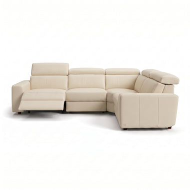 Nicoletti Rossini Corner Sofa - Corner Group with Power Recliner & Headrest CB - Right Hand Facing - Power with Power Headrest & USB