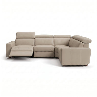 Nicoletti Rossini Corner Sofa - Corner Group with Power Recliner & Headrest CB - Right Hand Facing - Power with Power Headrest & USB