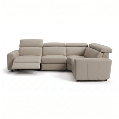Nicoletti Rossini Corner Sofa - Corner Group with Power Recliner & Headrest CB - Right Hand Facing - Power with Power Headrest & USB
