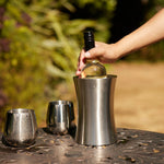 Wine Cooler Silver - Wine Cooler Silver Sterling Home 1