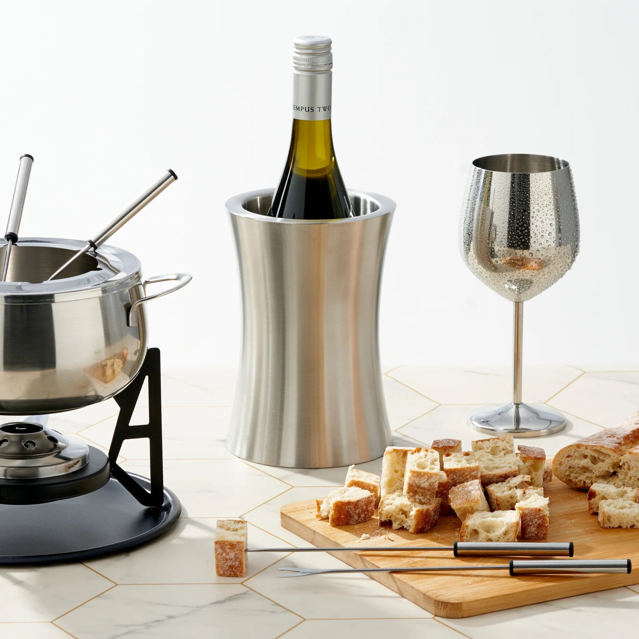 Wine Cooler Silver - Wine Cooler Silver Sterling Home 3