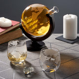 Globe Whiskey Decanter Set