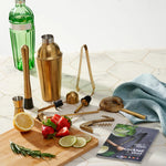 10 Piece Gold Cocktail Set - Cocktail Set Gold 10 Pce Sterling Home 2