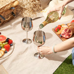 Silver Wine Glasses 2 Pack - Wine Glasses Silver 2 Pack Sterling Home 3