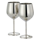 Silver Wine Glasses 2 Pack