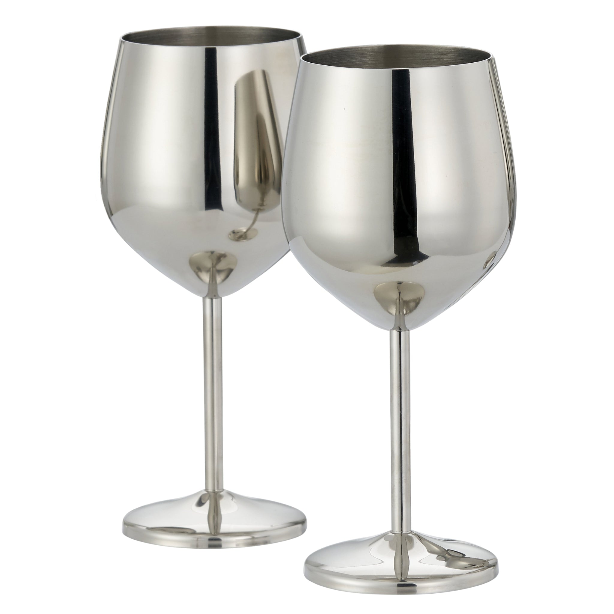 Silver Wine Glasses 2 Pack - Wine Glasses Silver 2 Pack Sterling Home 1