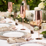 Pink Champagne Flutes 2 Pack - Champagne Flutes Rose Gold 2 Pack Sterling Home 3