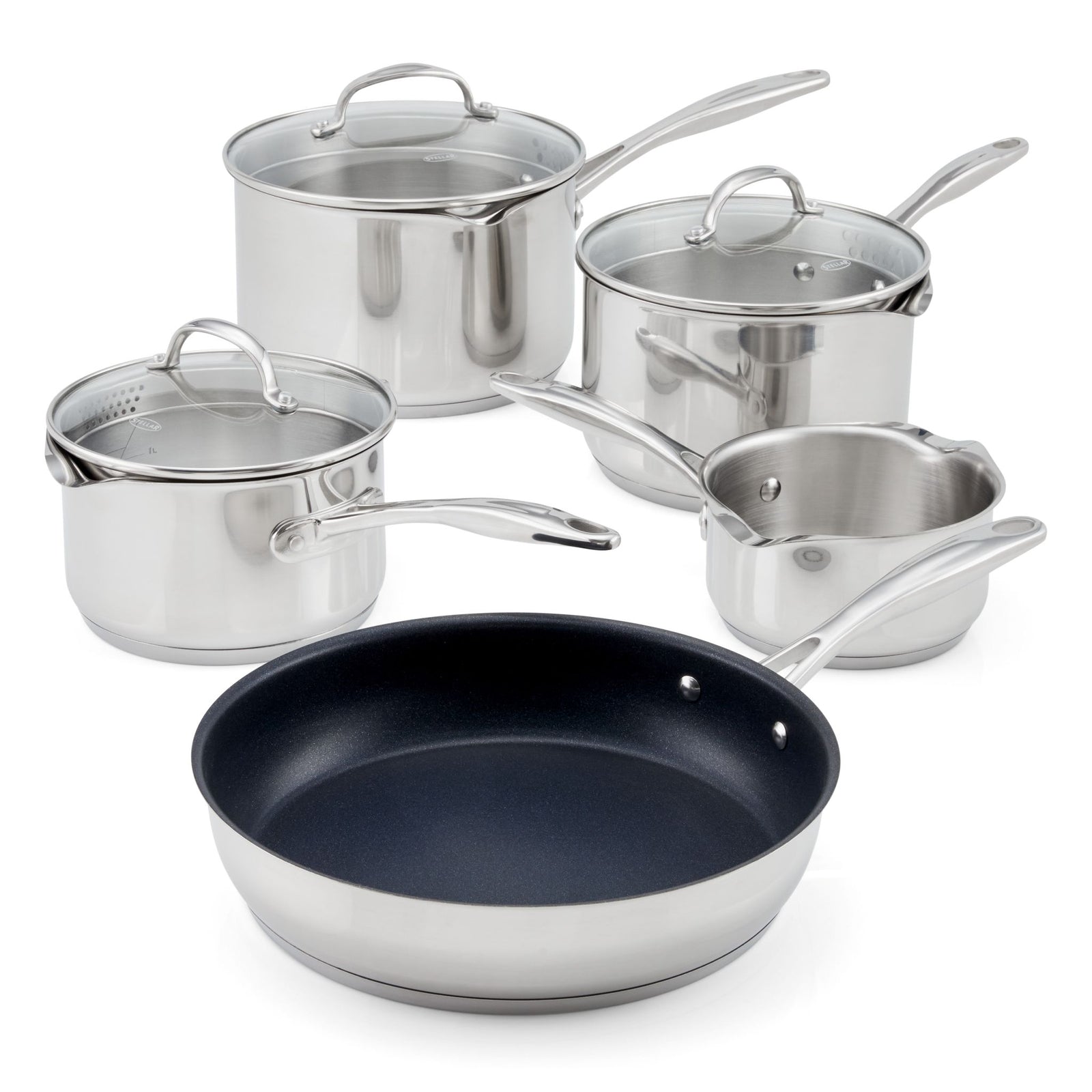 Stellar Profile 5 Piece Saucepan Set - Stellar Profile Saucepan 5Pce Sterling Home 1