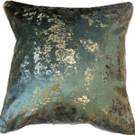 Spoiltrotton Green With Gold Fleck Square Cushion - Spoiltrotton PM Gold Flecks Sage 43x43CM Cushion Sterling Home 1