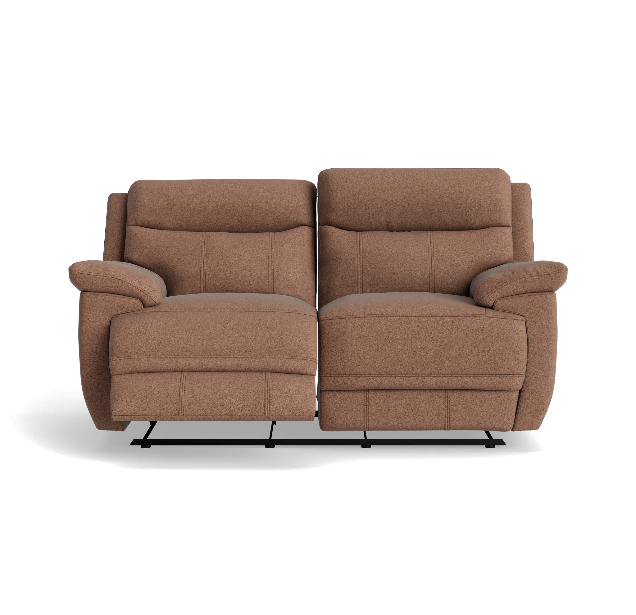 Tranquil 2 Seater Recliner Sofa - 2 Seater Sofa 2 Manual Recliners Fabric - Manual Recliner 2 Seater Sofas Sterling Home 4 BFA-BLJ-04 TOBACCO