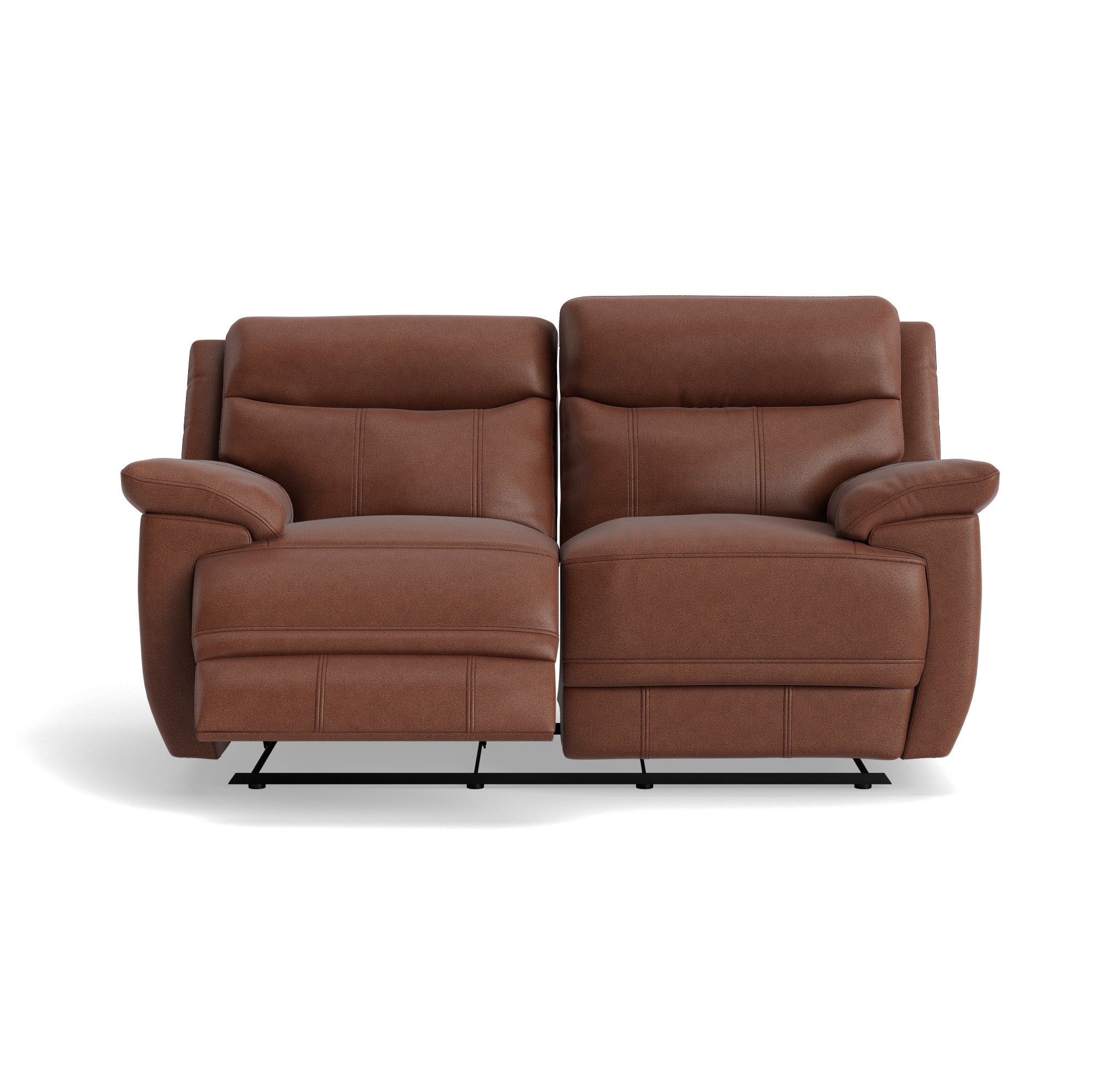 Tranquil 2 Seater Recliner Sofa - 2 Seater Sofa 2 Manual Recliners Fabric - Manual Recliner 2 Seater Sofas Sterling Home 5 BFA-BLJ-05 HAZELNUT