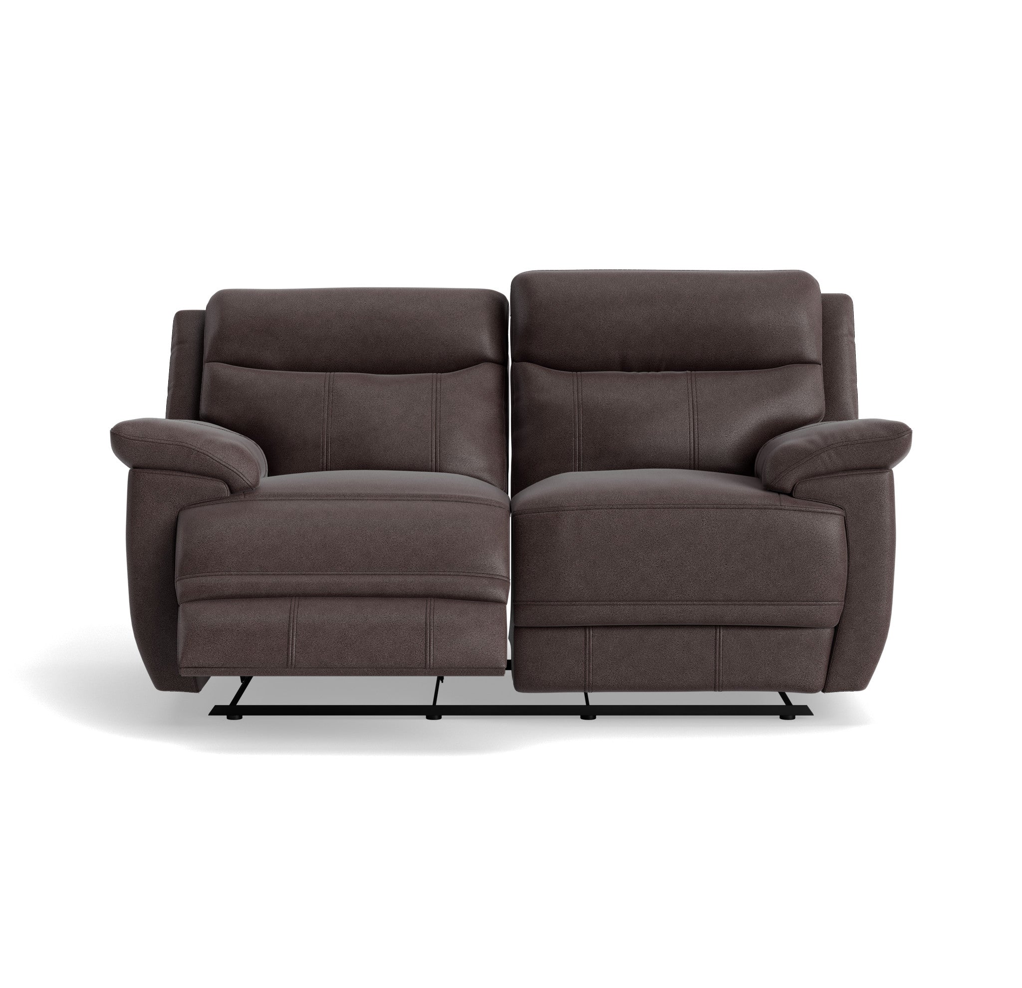 Tranquil 2 Seater Recliner Sofa - 2 Seater Sofa 2 Manual Recliners Fabric - Manual Recliner 2 Seater Sofas Sterling Home 7 BFA-BLJ-946 SILVER GREY