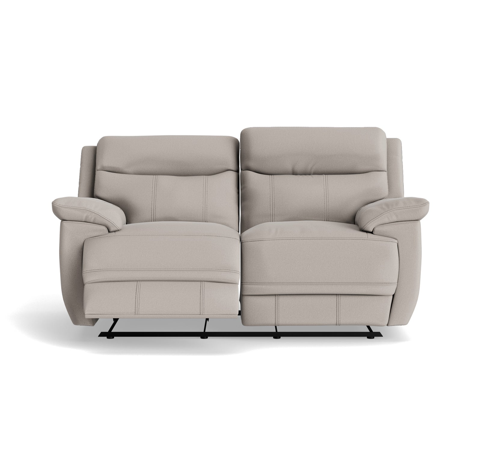 Tranquil 2 Seater Recliner Sofa - 2 Seater Sofa 2 Manual Recliners Fabric - Manual Recliner 2 Seater Sofas Sterling Home 1 BFA-MAD-02 SILVER GREY