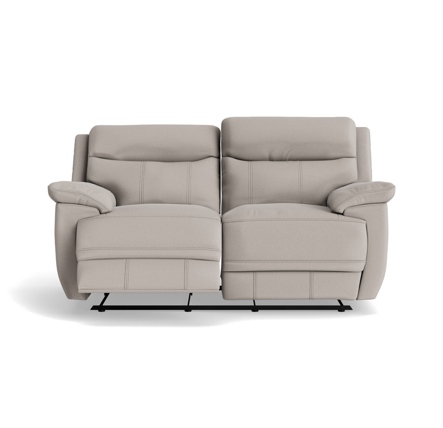 Tranquil 2 Seater Recliner Sofa - 2 Seater Sofa 2 Manual Recliners Fabric - Manual Recliner 2 Seater Sofas Sterling Home 1 BFA-MAD-02 SILVER GREY