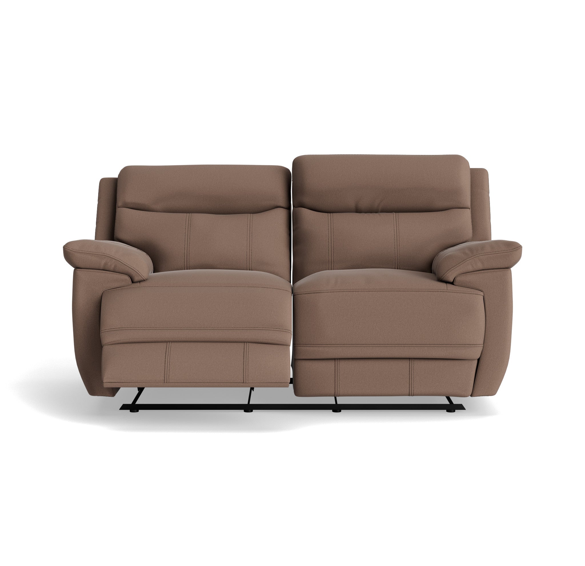 Tranquil 2 Seater Recliner Sofa - 2 Seater Sofa 2 Manual Recliners Fabric - Manual Recliner 2 Seater Sofas Sterling Home 3 BFA-MAD-05 DARK TAUPE