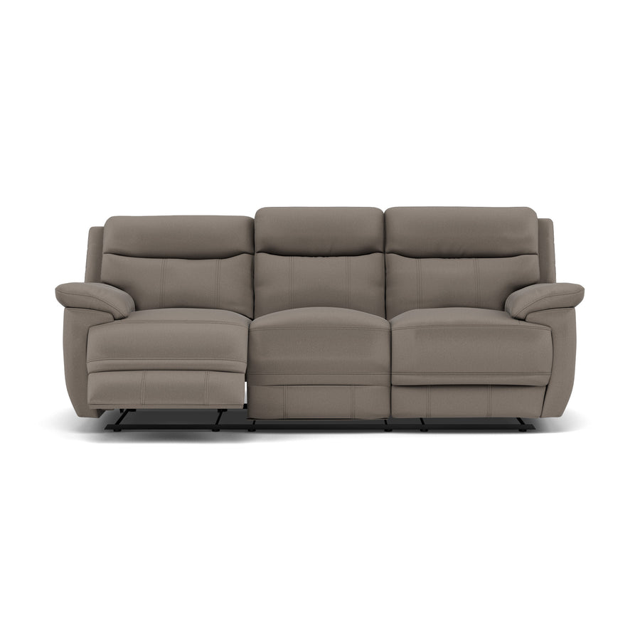 Tranquil 3 Seater Recliner Sofa - 3 Seater Sofa 2 Manual Recliners Fabric - Manual Recliner 3 Seater Sofas Sterling Home 2 BFA-MAD-03 DARK GREY