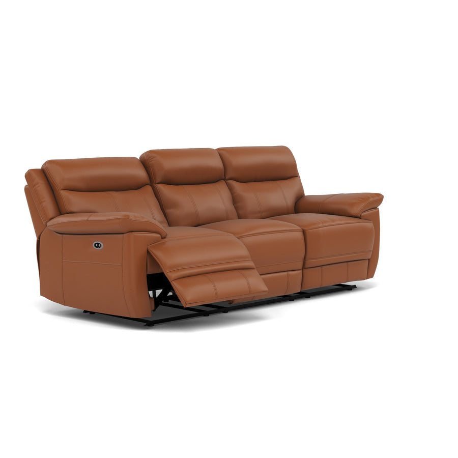 Tranquil 3 Seater Recliner Sofa - 3 Seater Sofa 2 Power Recliners Cat BX - Power Recliner with USB 3 Seater Sofas Sterling Home 2