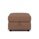Tranquil Storage Footstool - Storage Foostool Fabric Footstools Sterling Home 1 BFA-BLJ-04 TOBACCO