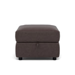 Tranquil Storage Footstool - Storage Foostool Fabric Footstools Sterling Home 8 BFA-BLJ-946 SILVER GREY