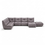 Comet Corner Sofa - Combination 1 - Corner Sofa Group With Footstool Fabric Corner Sofas Sterling Home 25 SFA-PEY-03 KHAKI