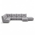 Comet Corner Sofa - Combination 1 - Corner Sofa Group With Footstool Fabric