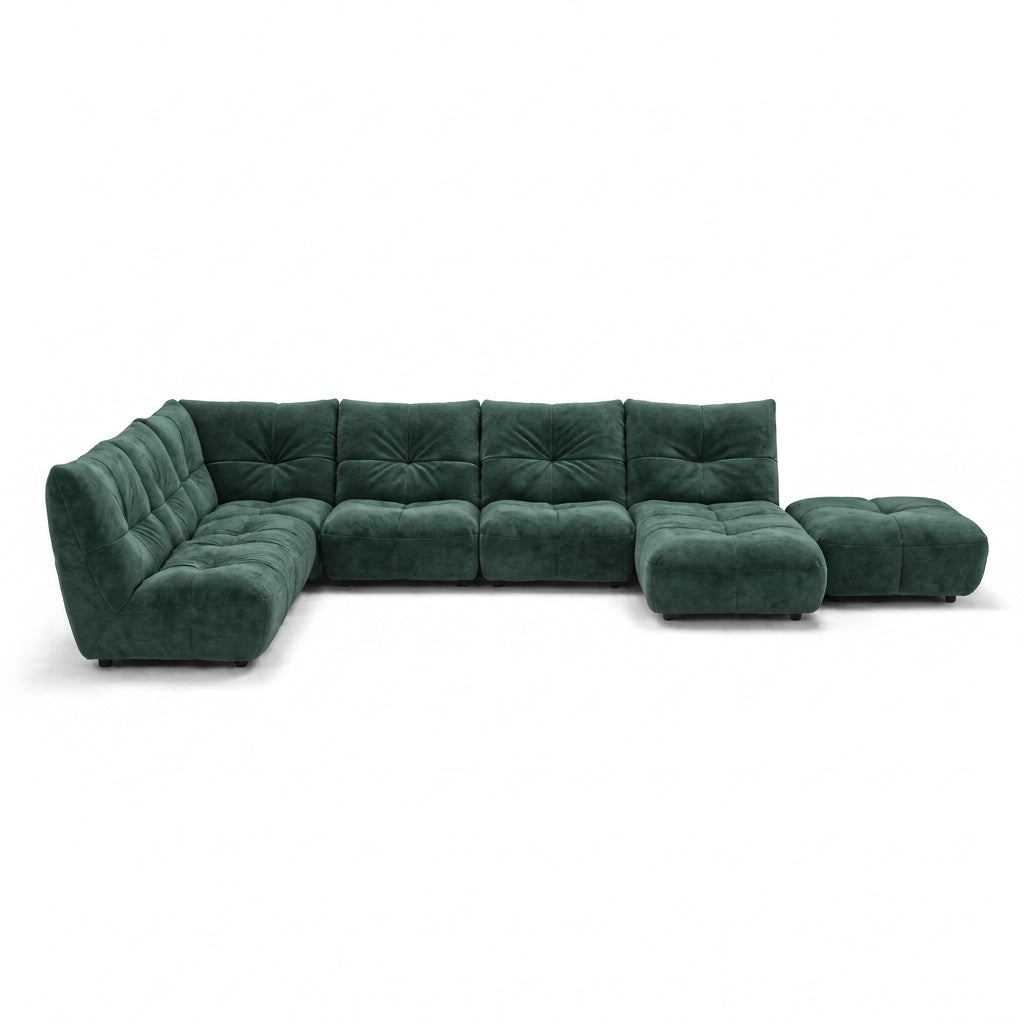 Comet Corner Sofa - Combination 1 - Corner Sofa Group With Footstool Fabric