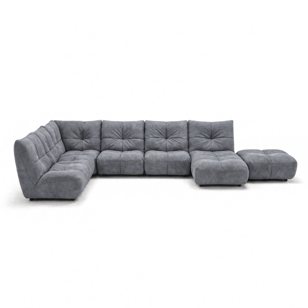 Comet Corner Sofa - Combination 1 - Corner Sofa Group With Footstool Fabric