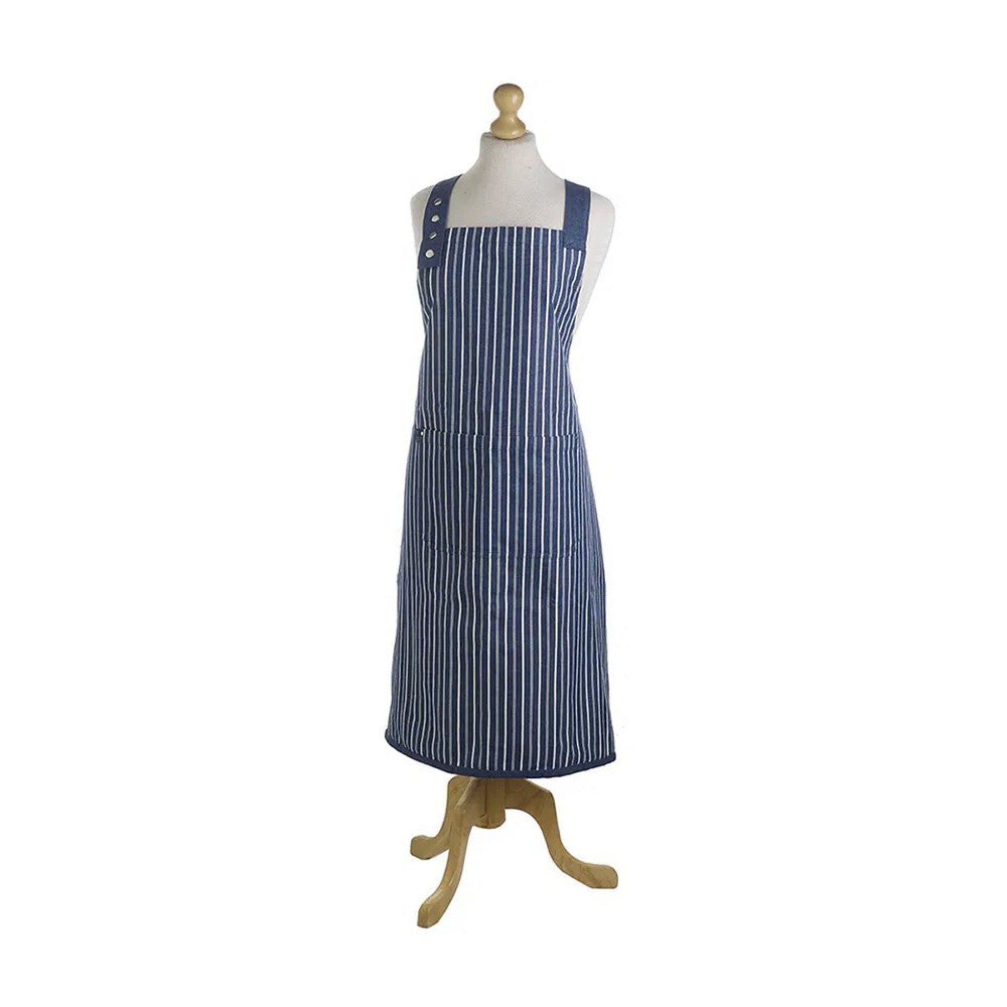 Smithfield Butchers Stripe Cotton Apron Sterling Home 1