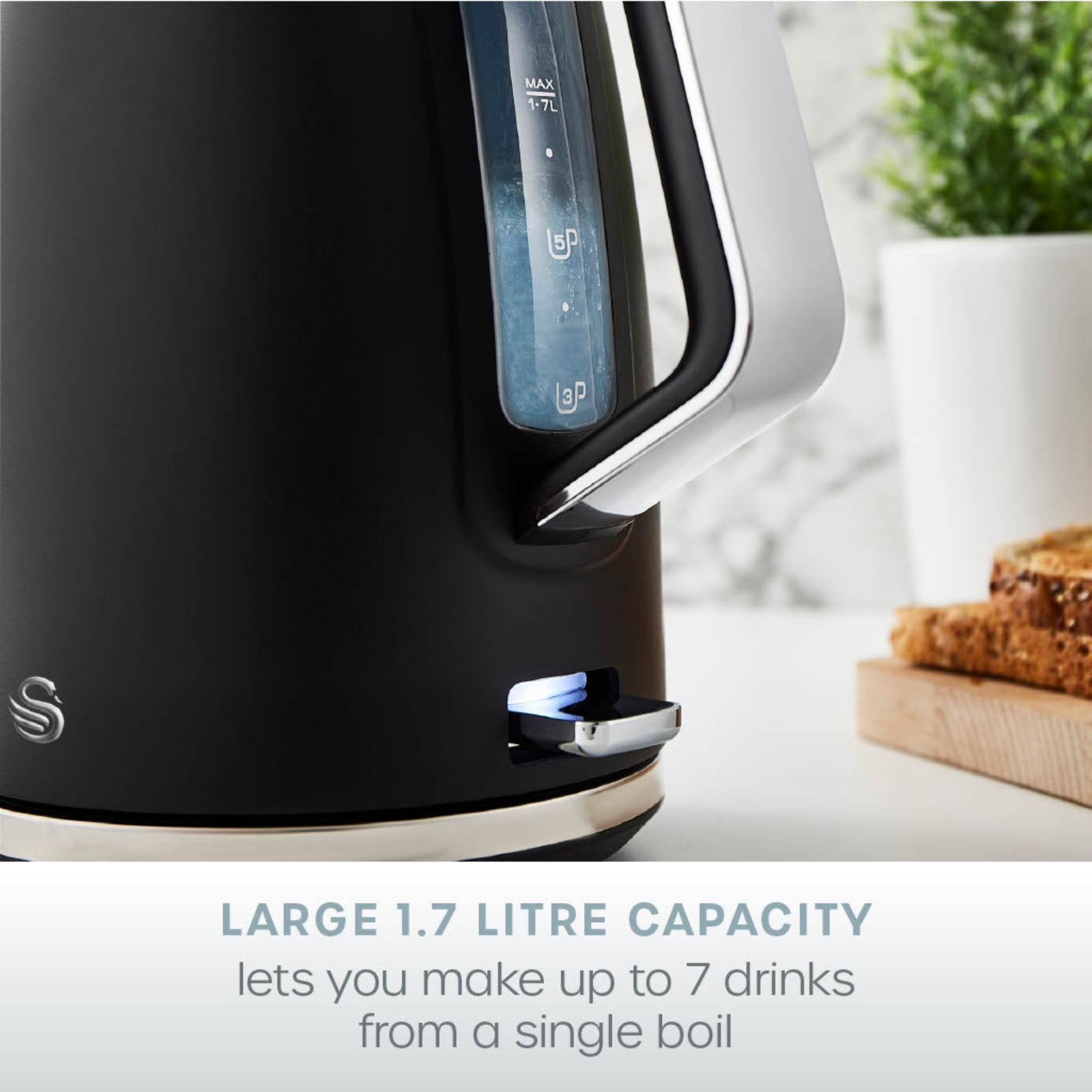 Serenity Kettle 1.7L Matte Black - SALE Serenity Kettle 1.7L Matte Black Sterling Home 3