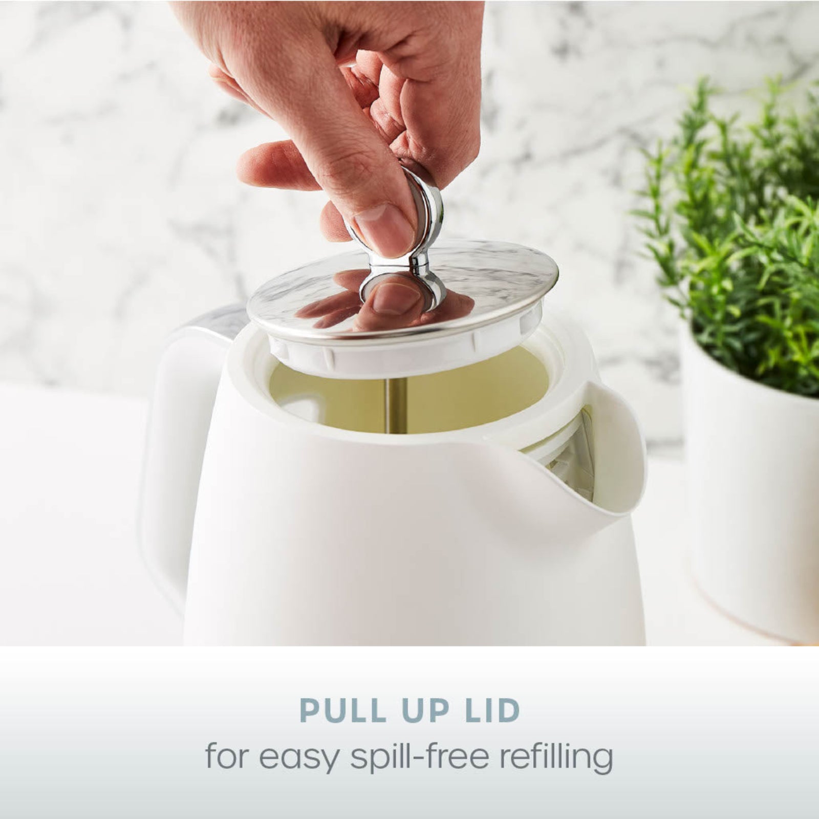 Serenity Kettle 1.7L White - Serenity Kettle 1.7L White Sterling Home 2