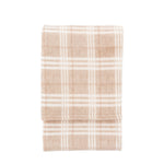 Checkmate Rolled Fleece Cream Blankets & Throws Sterling Home 1