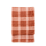 Checkmate Rolled Fleece Brown