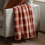 Checkmate Rolled Fleece Brown Blankets & Throws Sterling Home 4