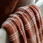 Checkmate Rolled Fleece Brown Blankets & Throws Sterling Home 3