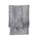 Rolled Flannel Fleece Silver