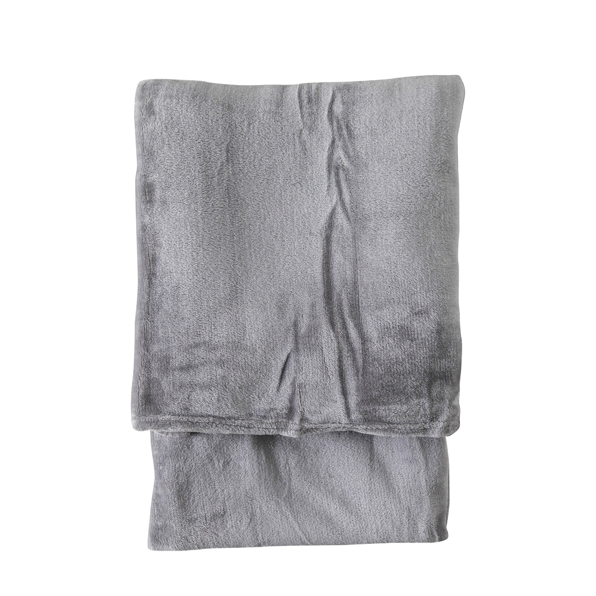 Rolled Flannel Fleece Silver Blankets & Throws Sterling Home 1