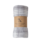 Checkmate Rolled Fleece Silver 140X180Cm