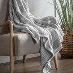 Checkmate Rolled Fleece Silver Blankets & Throws Sterling Home 3